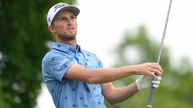 Will Zalatoris is pictured in the final round at the 2022 U.S. Open.